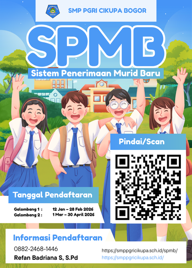 POSTER SPMB SMP PGRI CIKUPA BOGOR