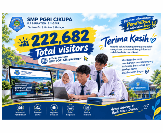 222.682 Pengunjung, Terima Kasih Telah Menjadi Bagian dari Perjalanan Digital SMP PGRI Cikupa Bogor