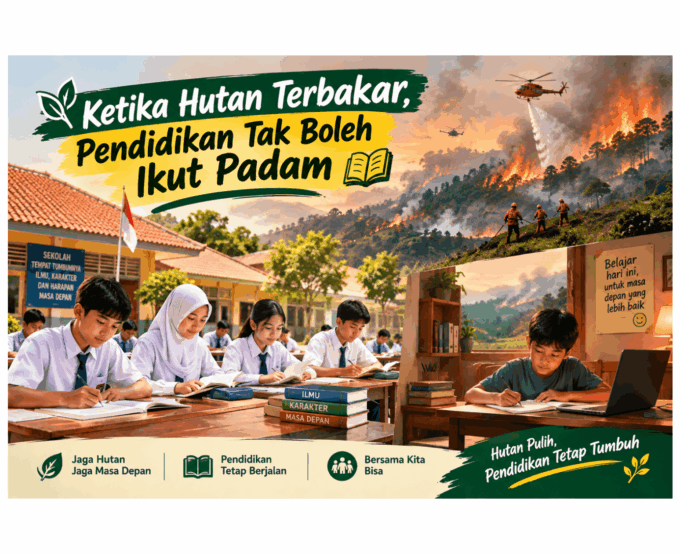 Ketika Hutan Terbakar, Pendidikan Tak Boleh Ikut Padam